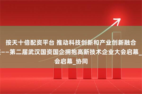 按天十倍配资平台 推动科技创新和产业创新融合发展——第二届武汉国资国企拥抱高新技术企业大会启幕_协同